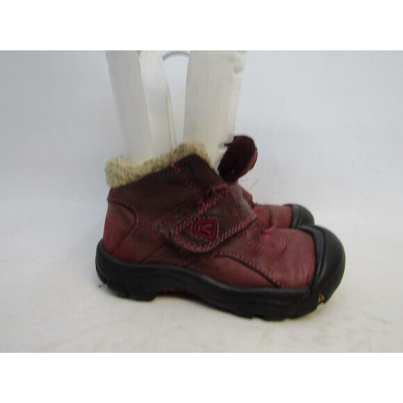 Keen Little Kids Youth Size 12 D Purple Leather Strap Casual Active Boots - Picture 3 of 11